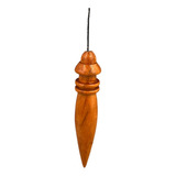 Pêndulo Em Madeira Com Chumbo Para Radiestesia Modelo P-08
