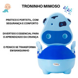 Penico Troninho Infantil Musical 2 Em 1 Privadinha Bebê