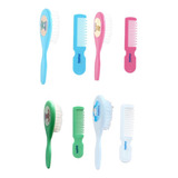 Pente Escova Infantil Bebê Kit 12 Unidades Baby Nany Doação Cor Azul, Rosa, Verde, Branco