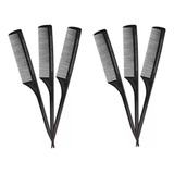 Pente Nylon Anti Estático Cabo Fino Suporta 180º Kit 6 Unid