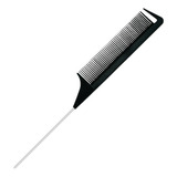 Pente Preto Cabo Metal Separador De Mechas Cabelo Laces Wigs