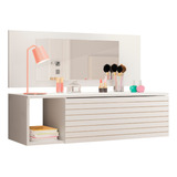 Penteadeira Suspensa Camarim Make Up Joy Com Espelho
