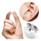 Pequenos Fones De Ouvido Sem Fio Invisíveis Com Bluetooth 5.3 Cor Branca