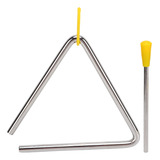 Percussão Manual Triangular, Metal, Fácil De Tocar, Delicado