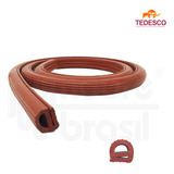 Perfil Borracha Silicone Porta Forno 10 Esteiras 4,5 Metros