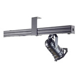 Perfilado Trilho Perfurado 38x38x2000mm #24 Cor Preta 10 Pçs