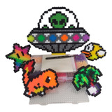 Perler Beads 5mm Kit 2200 Peças+pegboart+pinça+papel