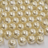 Perola Abs 18mm Inteira C/furo Creme 500 Gramas Atacado