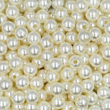 Perola Abs 8mm Com Furo Pacote 500 Gramas Promoção