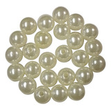 Pérola Inteira Abs 10mm C/furo 500g - Creme - Mm Biju