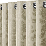Persiana Americana Teca Enxovais Jacquard De 2.2m X 2.7m Floral Cor Bege - Unidade De 1