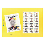 Personalizado 200 Anos Cidade De Blumenau Folha 12 Selos