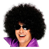 Peruca Black Power Afro Luxo Preta Retrô Cosplay Luxo