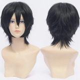 Peruca De Cabelo Preto Sword Art Online Sao Kirigaya Kazuto