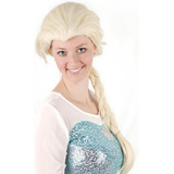 Peruca Elsa Frozen Cosplay Fantasia Feminina