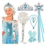 Peruca Elsa Frozen Cosplay Fantasy Girl