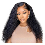 Peruca Front Lace 13x4 Cabelo Humano Natural Cacheado 60 Cm 