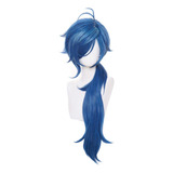 Peruca Genshin Impact Kaeya Cosplay De 80 Cm