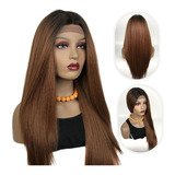 Peruca Ser Mulher Front Lace Lisa 70 Cm Fibra Futura Premium