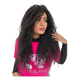 Peruca Wig Cacheada Fibra Importada Identica A Cabelo Humano