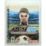 Pes 2008 - Pro Evolution Soccer - Jogo Ps3 - Konami - Cib