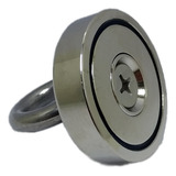 Pesca Magnética Com Olhal Imã De Neodímio 48mm 80kg Fixador