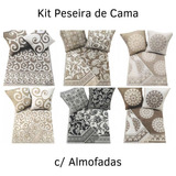 Peseira Para Cama Sofá Algodão Linhão