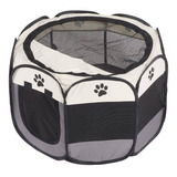 Pet Cat Playpen Oxford Cloth Respirável Malha Portátil