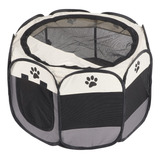Pet Cat Playpen Oxford Cloth Respirável Malha Portátil