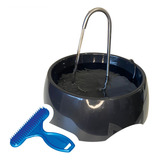 Pet'zdoll Bebedor Pet Fonte Gato Bebedouro 1,2l Bivolt Com Rasqueadeira 24h Cor Preto