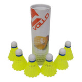 Peteca De Badminton De Nylon Com Base De Cortiça Tubo Vollo
