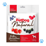 Petisco Caes Biscoito Canino Alimento Natural Petdog 150g Tipo Frutas Vermelhas