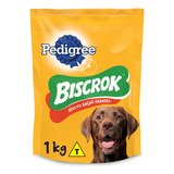 Petisco Para Cães Adultos Raças Grandes Leite Pedigree Biscrok Pouch 1kg