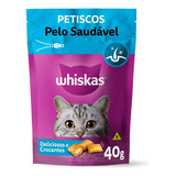 Petisco Whiskas Temptations Pelo Saudável Gatos