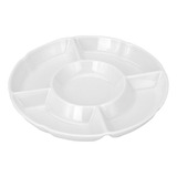 Petisqueira 5 Divisórias Bandeja Petiscos Fondue Frios Salga