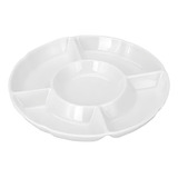 Petisqueira 5 Divisórias Bandeja Petiscos Fondue Frios