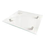 Petisqueira Vidro Boleira Bandeja Quadrada 25x25cm
