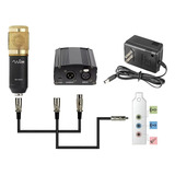 Phantom Power 48v Cabo Xlr Fonte