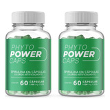 Phyto Power Caps 2 Potes 60 Cápsulas Cada. !! Sabor Neutro