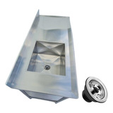 Pia Inox Industrial Cuba Esquerda Paneleiro 160x60x90
