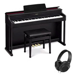 Piano Digital Casio Celviano Ap-470 Preto Completo + Fone