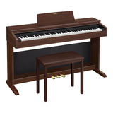 Piano Digital Casio Celviano Ap270 Marrom C/ Banqueta +fonte