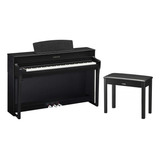Piano Digital Yamaha Clavinova Clp745b Preto Com Banco
