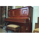 Piano R.lupke Armário Vertical, Parede Torre, Teclado Marfim