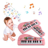 Piano Teclado Brinquedo Microfone Infantil Educativo Musical