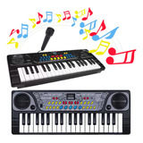 Piano Teclado Musical Infantil Microfone Educativo