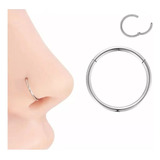Piercing Aço Cirurgico Nariz Argola Segmentada Click Fina