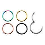 Piercing Argola Articulada Titânio Nariz Septo Orelha Boca