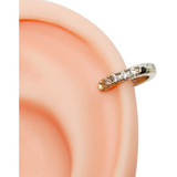 Piercing Argola Helix 8mm Folheado A Ouro Branco