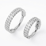 Piercing Click Zirconia Cravejado Argola Dupla Helix Conch